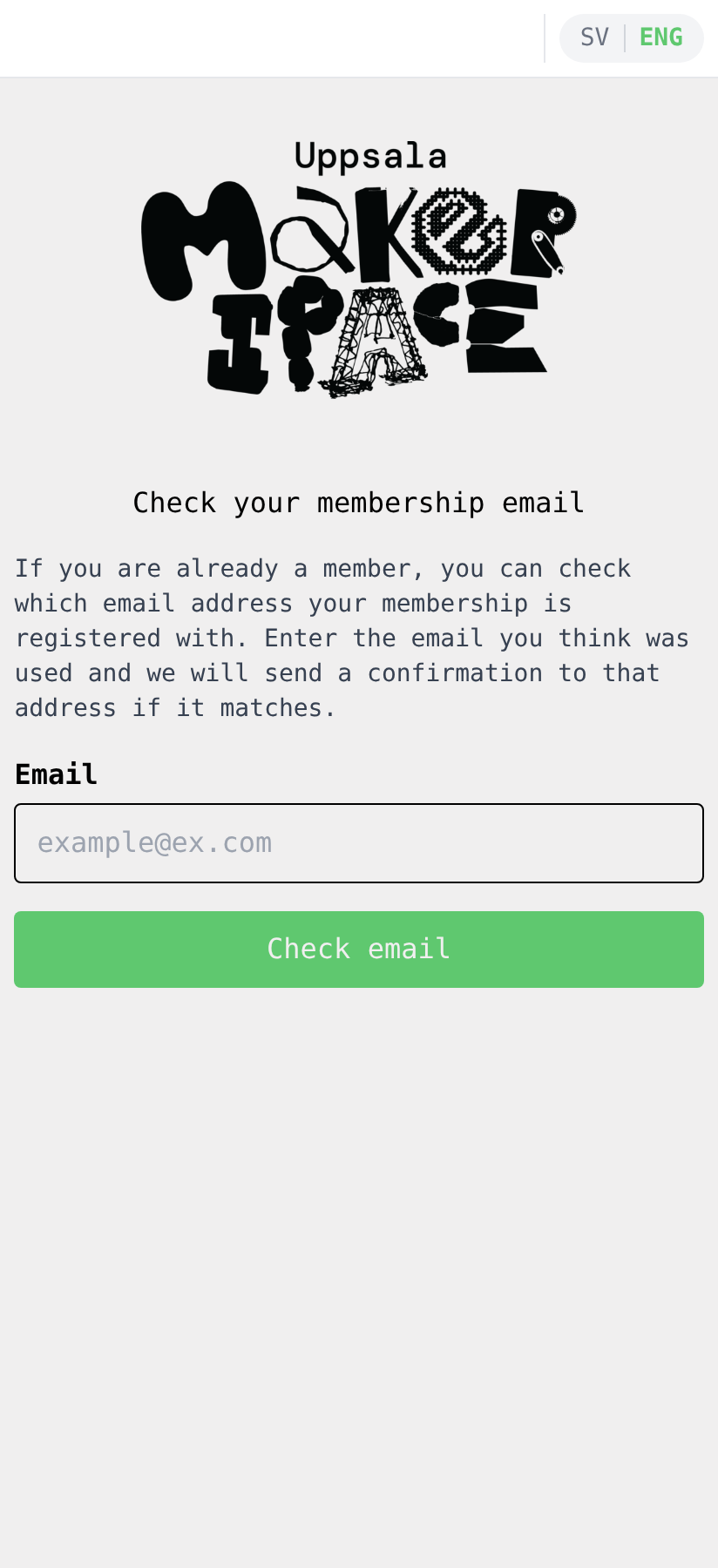 Check your membership email